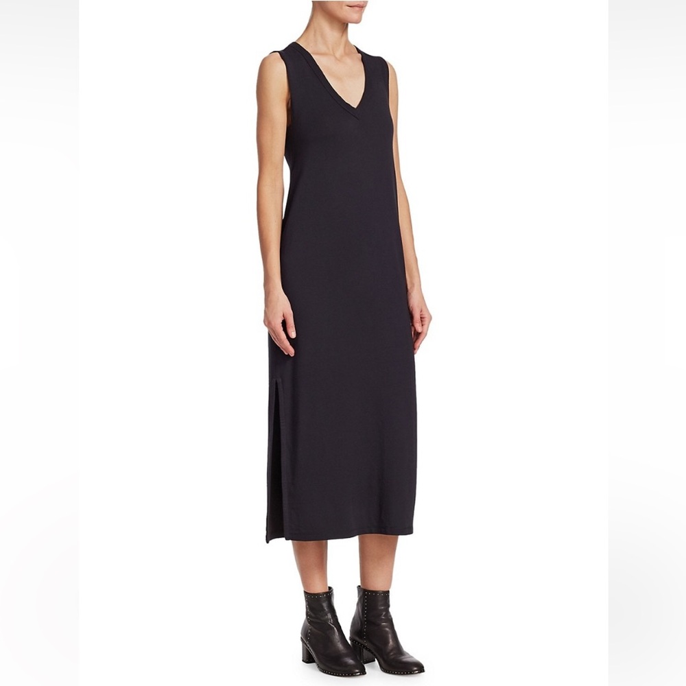 Rag & Bone NEW Black Vee Neck Shift Jersey Dress
